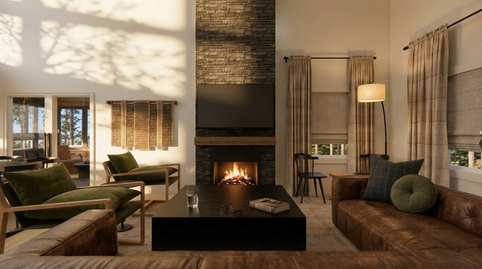 Traverse City lake house: 23 living room 1