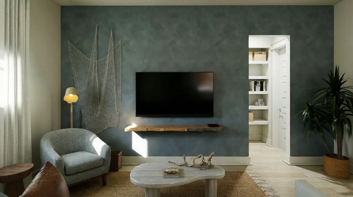 30A Carriage House: living room